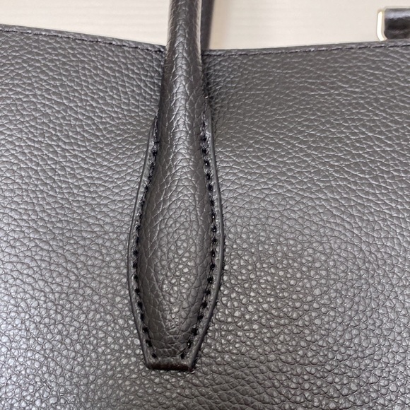 BNWT Kate Spade Eva Refined Black Leather Triple Compartment Tote - Picture 10 of 12
